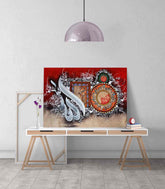 Ayatul Kursi v11 Oil Painting Reproduction Canvas Print Islamic Wall Art - Islamic Wall Art Store